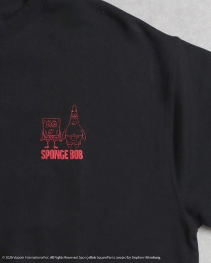スポンジ・ボブ 発砲ロゴ スウェット Black