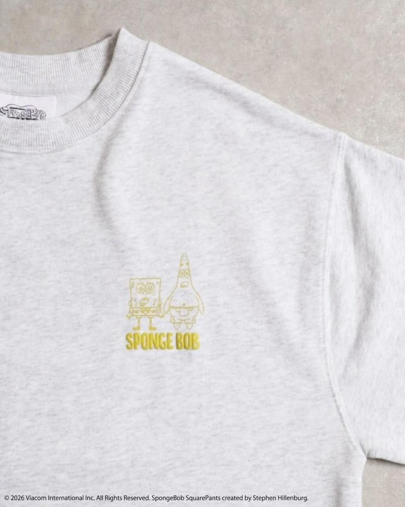 スポンジ・ボブ 発砲ロゴ スウェット Gray