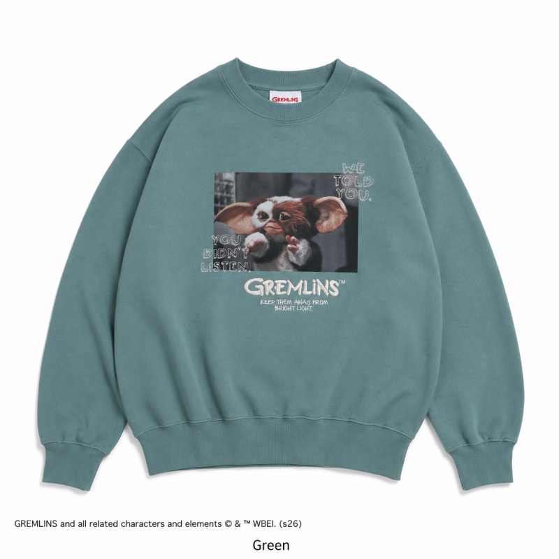 グレムリン フォトプリント スウェット Green