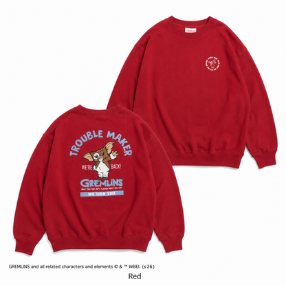 グレムリン サガラ刺繍 スウェット Red