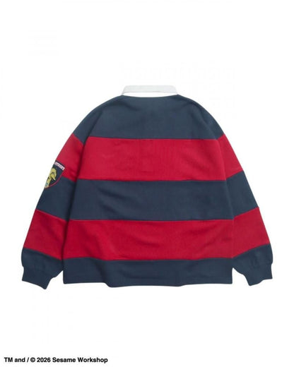 セサミストリート ワッペンラガーシャツ Navy