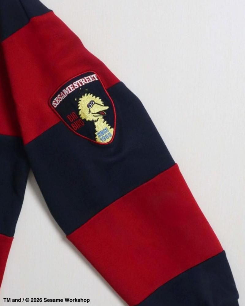 セサミストリート ワッペンラガーシャツ Navy