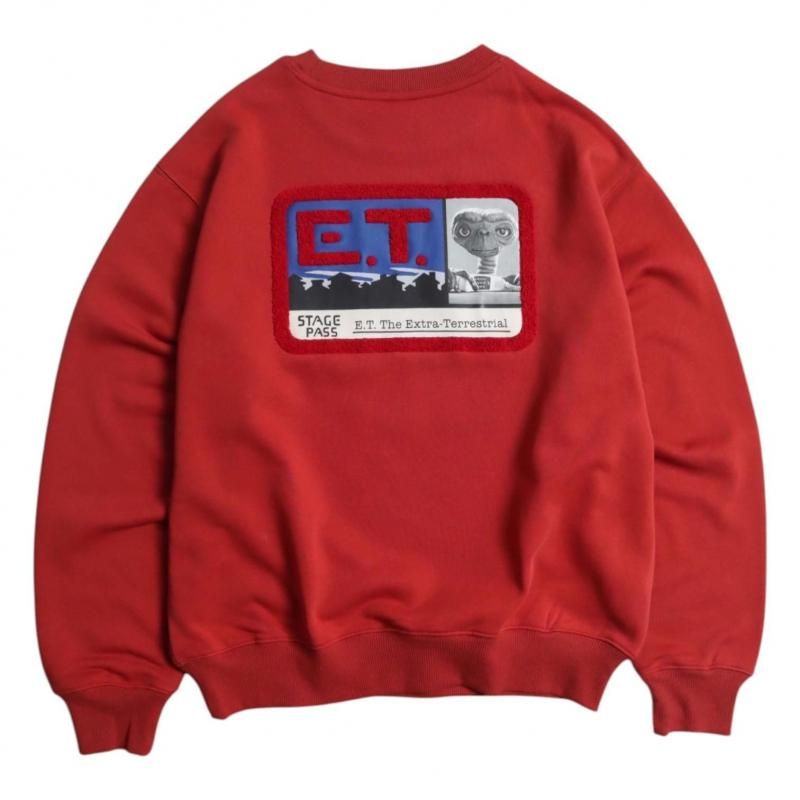 E.T. サガラワッペン スウェット Red