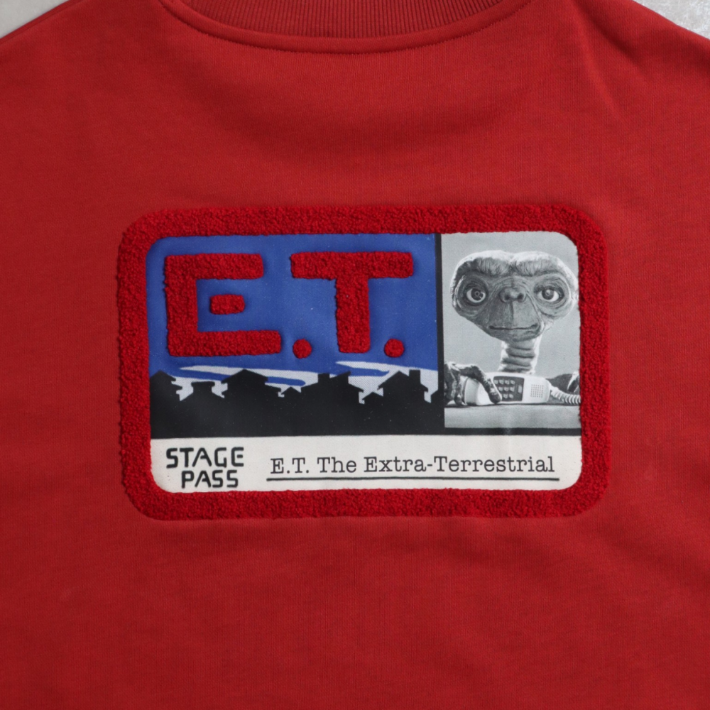 E.T. サガラワッペン スウェット Red