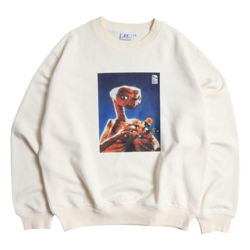 E.T. フォトプリント スウェット Off White