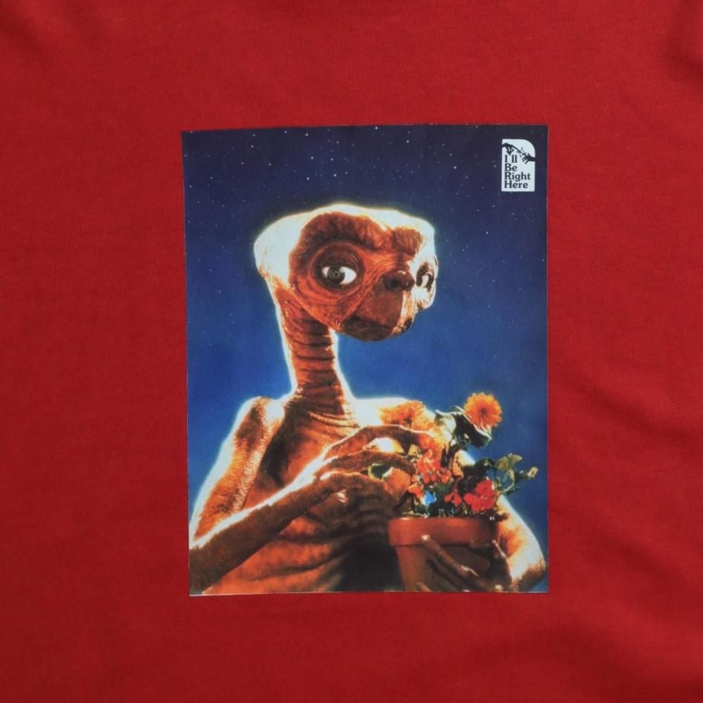 E.T. フォトプリント スウェット Red