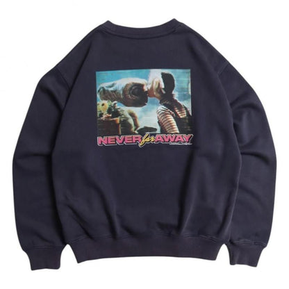 E.T. ラストシーン プリント スウェット Navy