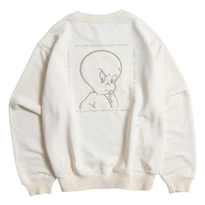 キャスパー サガラ刺繍 スウェット Off White