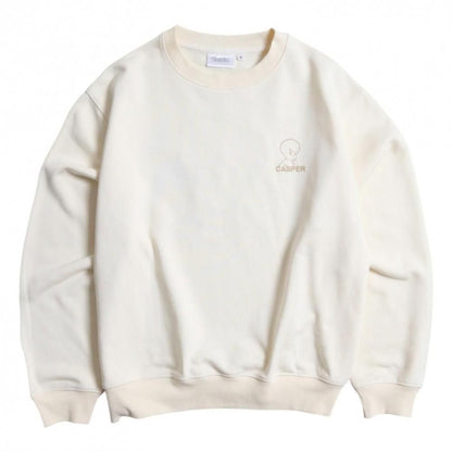 キャスパー サガラ刺繍 スウェット Off White
