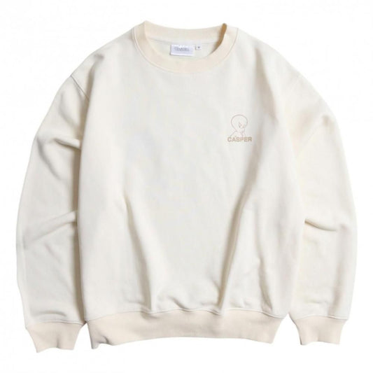 キャスパー サガラ刺繍 スウェット Off White