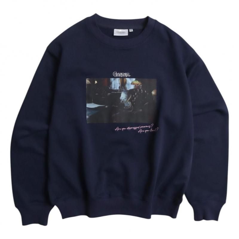 キャスパー ムービーフォト スウェット Black