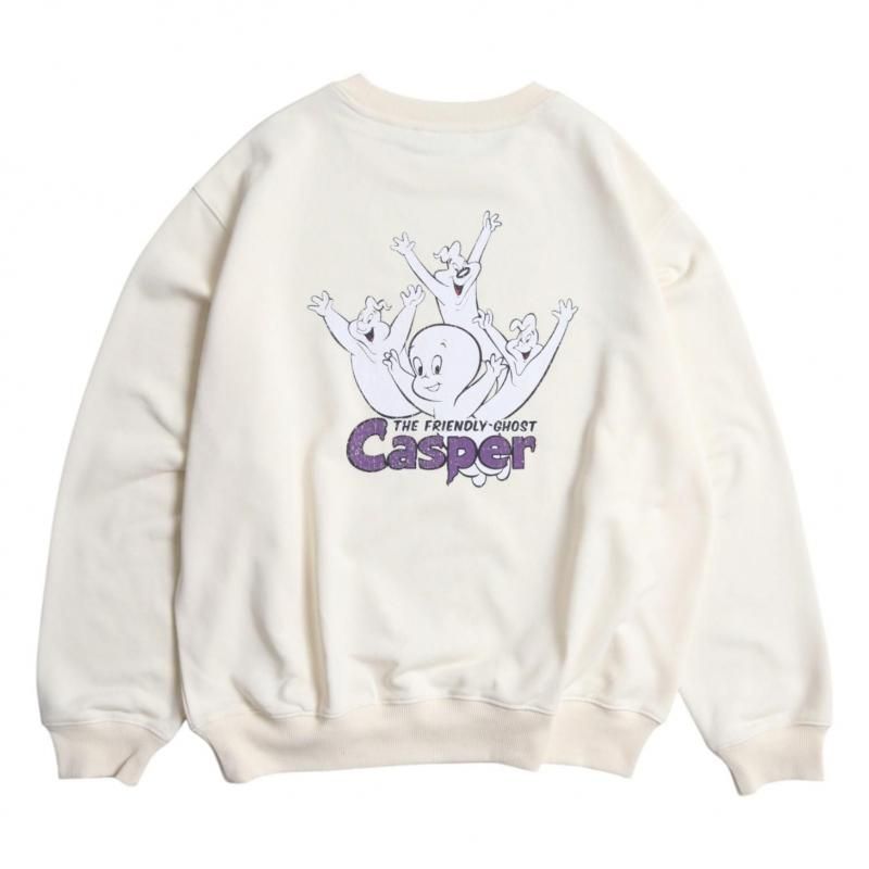 キャスパー ヴィンテージプリント スウェット Off White