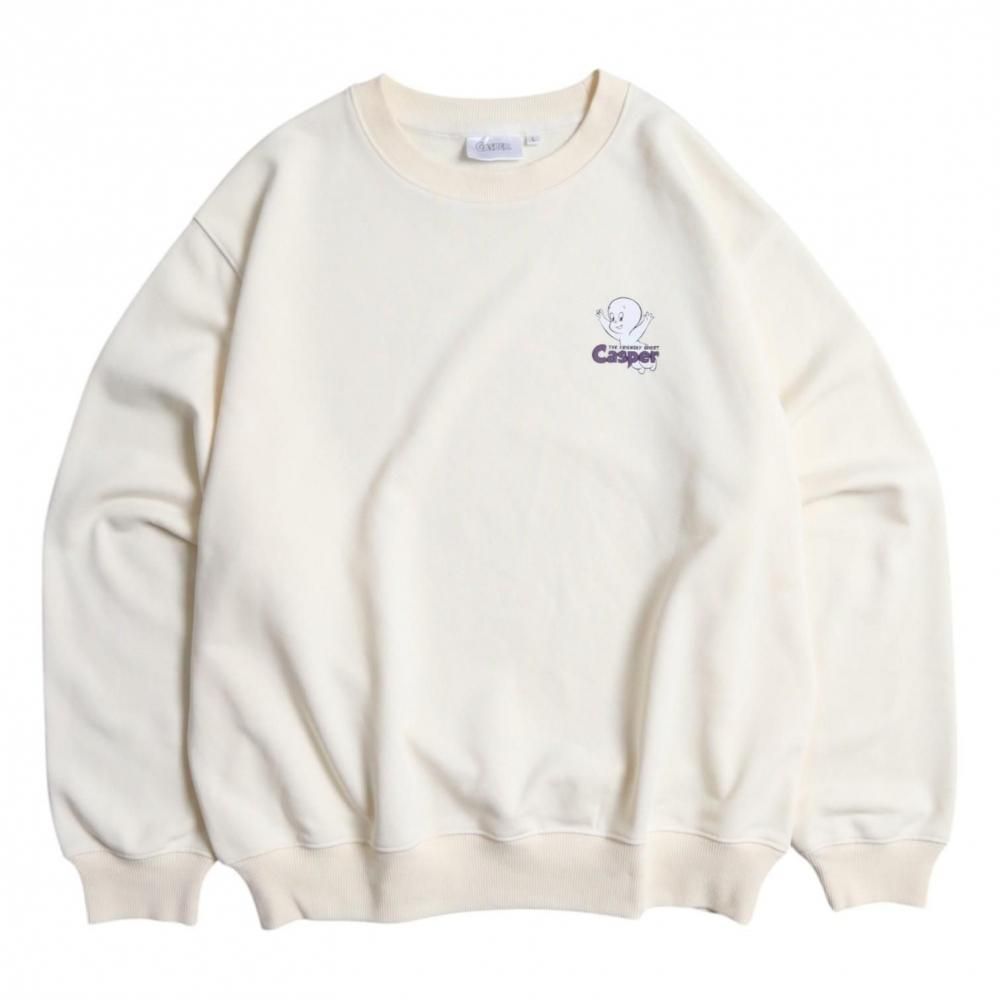 キャスパー ヴィンテージプリント スウェット Off White