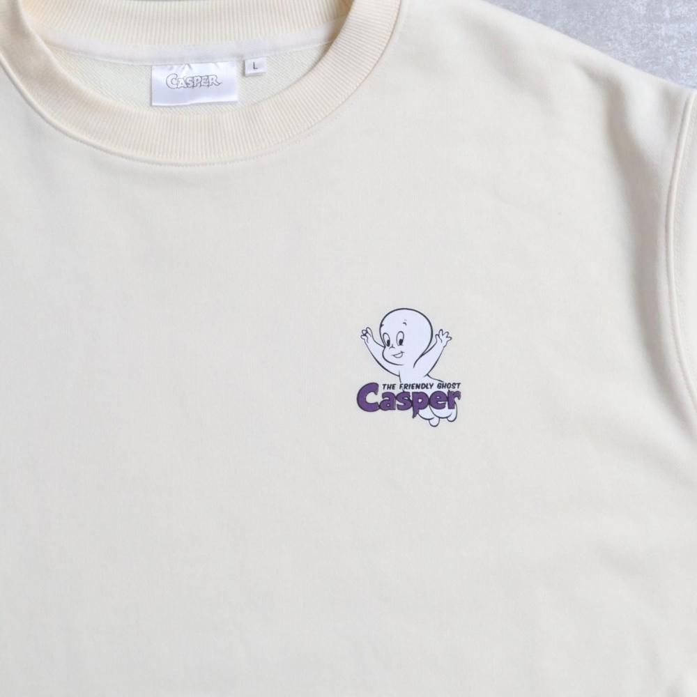 キャスパー ヴィンテージプリント スウェット Off White