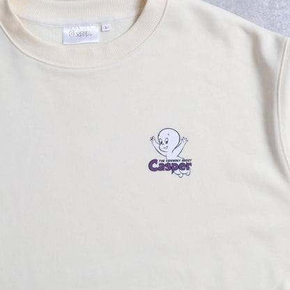 キャスパー ヴィンテージプリント スウェット Off White