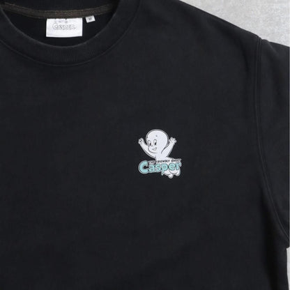 キャスパー ヴィンテージプリント スウェット Black