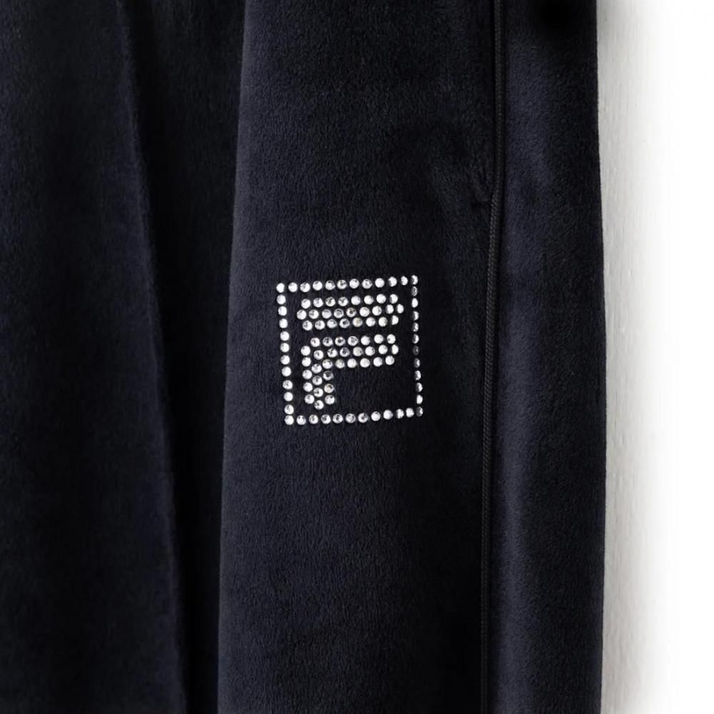 FILA CIRCLE LOGO TRACK PANTS / サークルロゴ トラックパンツ レディース BLACK