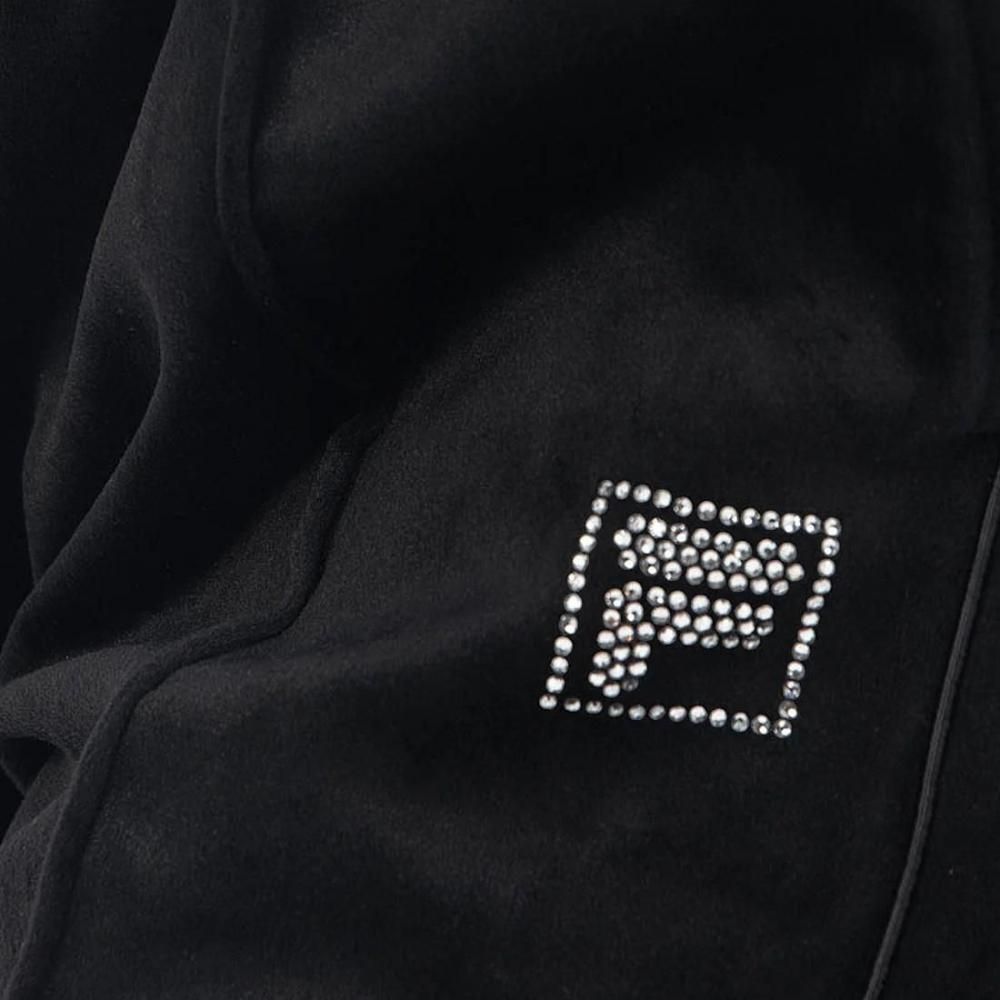 FILA CIRCLE LOGO TRACK PANTS / サークルロゴ トラックパンツ レディース BLACK