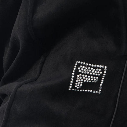 FILA CIRCLE LOGO TRACK PANTS / サークルロゴ トラックパンツ レディース BLACK
