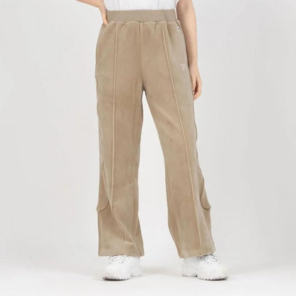FILA CIRCLE LOGO TRACK PANTS / サークルロゴ トラックパンツ レディース BEIGE
