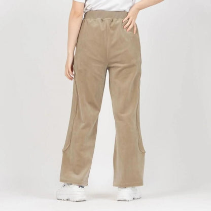 FILA CIRCLE LOGO TRACK PANTS / サークルロゴ トラックパンツ レディース BEIGE