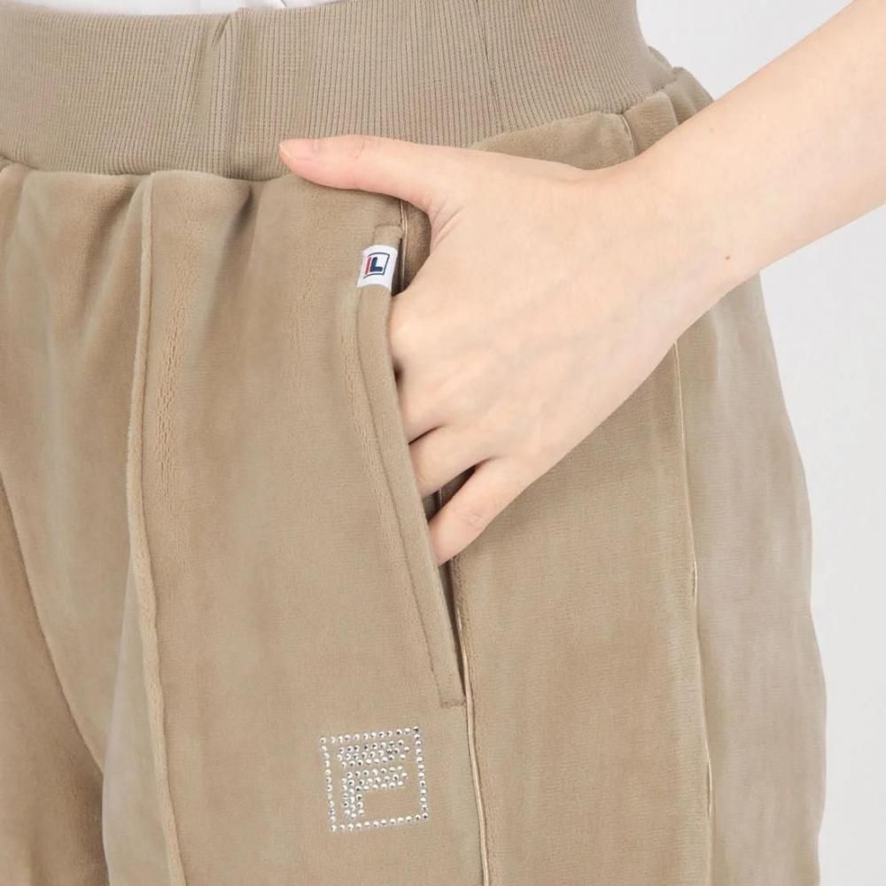 FILA CIRCLE LOGO TRACK PANTS / サークルロゴ トラックパンツ レディース BEIGE
