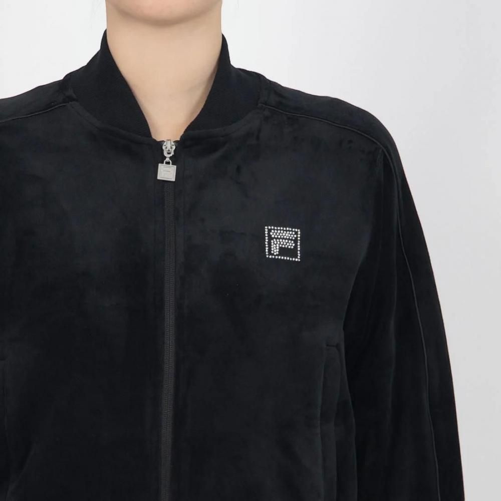 FILA CIRCLE LOGO TRACK TOP / サークルロゴ トラックトップ レディース BLACK