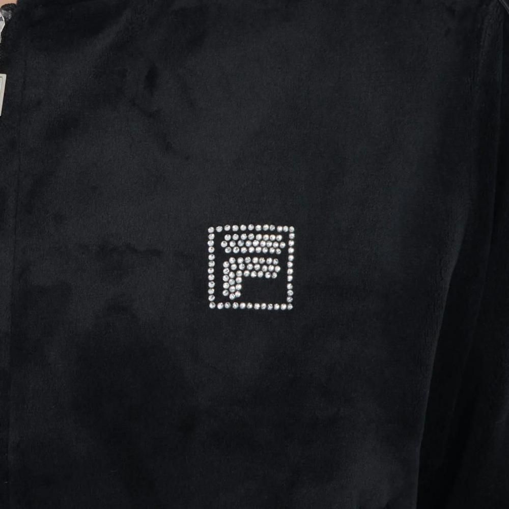 FILA CIRCLE LOGO TRACK TOP / サークルロゴ トラックトップ レディース BLACK