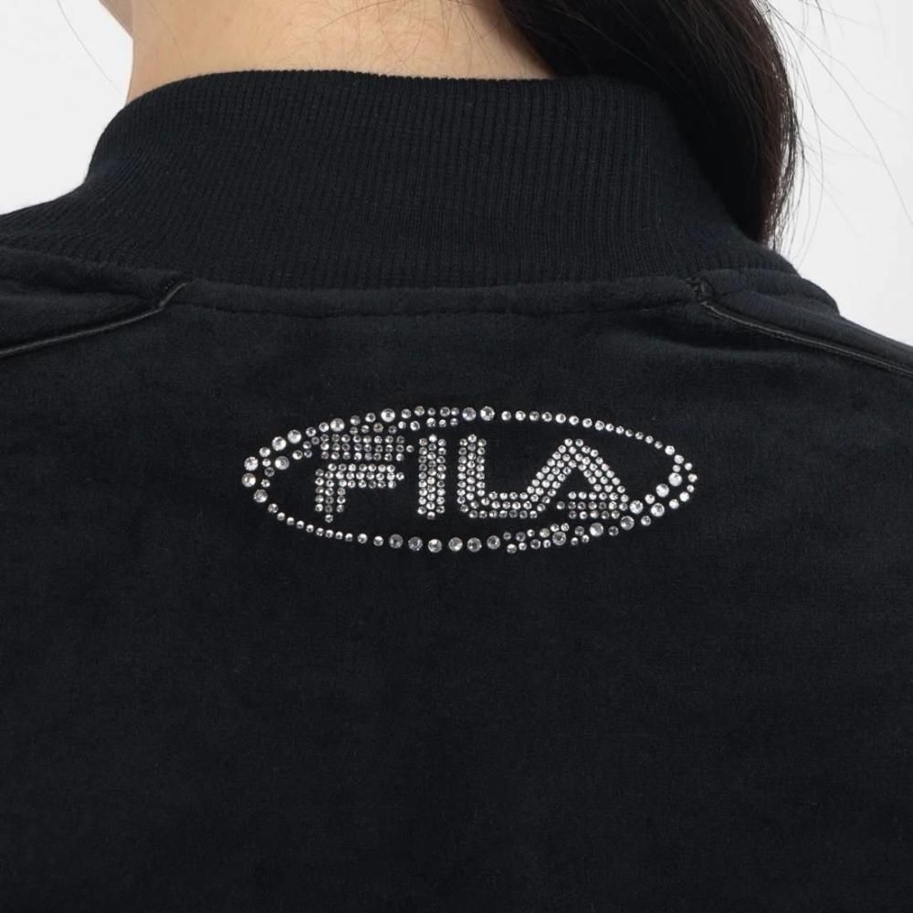 FILA CIRCLE LOGO TRACK TOP / サークルロゴ トラックトップ レディース BLACK