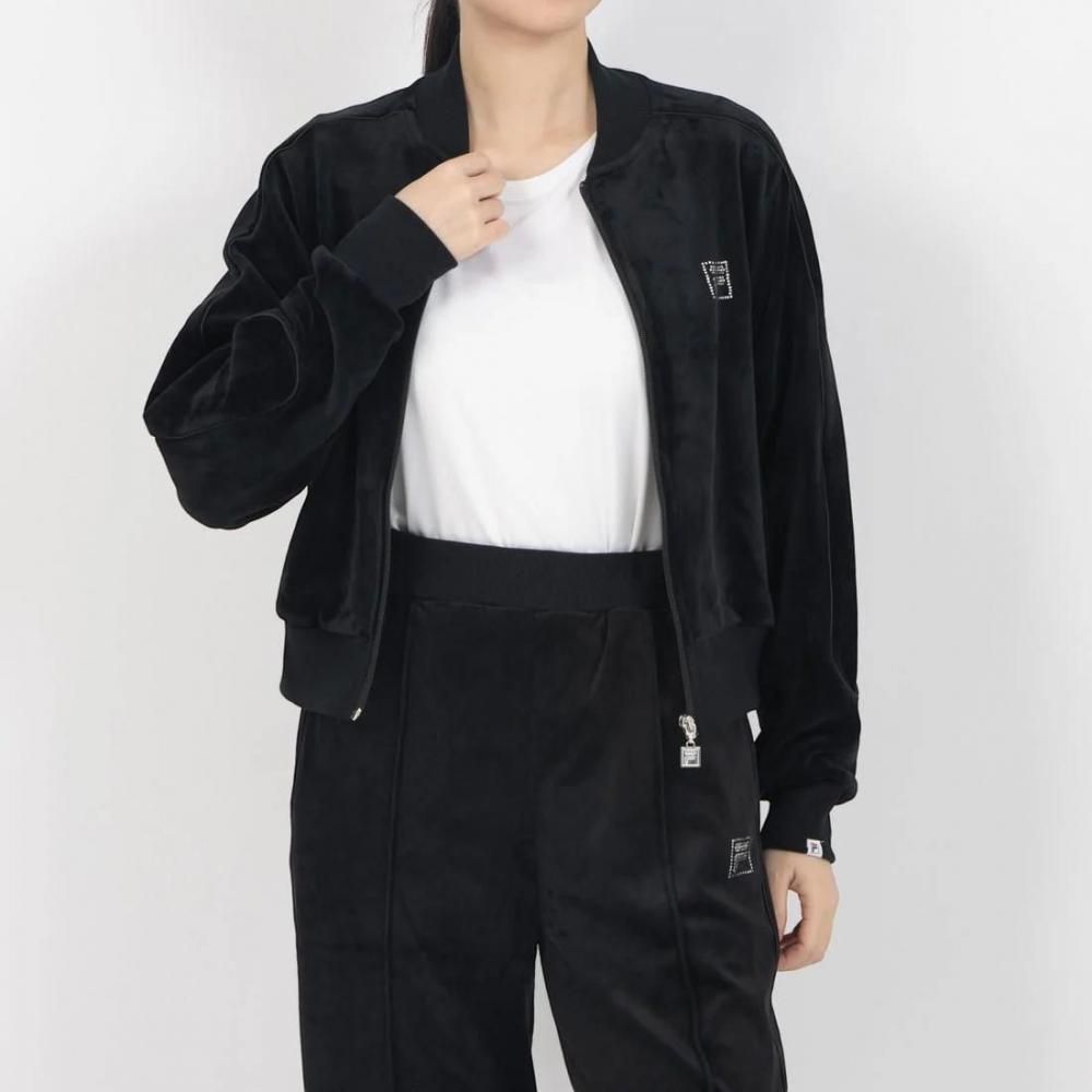 FILA CIRCLE LOGO TRACK TOP / サークルロゴ トラックトップ レディース BLACK