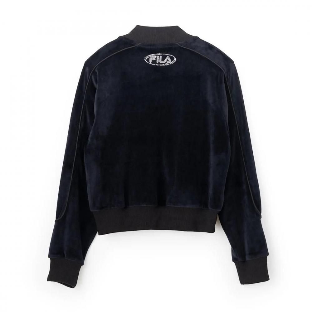 FILA CIRCLE LOGO TRACK TOP / サークルロゴ トラックトップ レディース BLACK