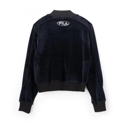 FILA CIRCLE LOGO TRACK TOP / サークルロゴ トラックトップ レディース BLACK