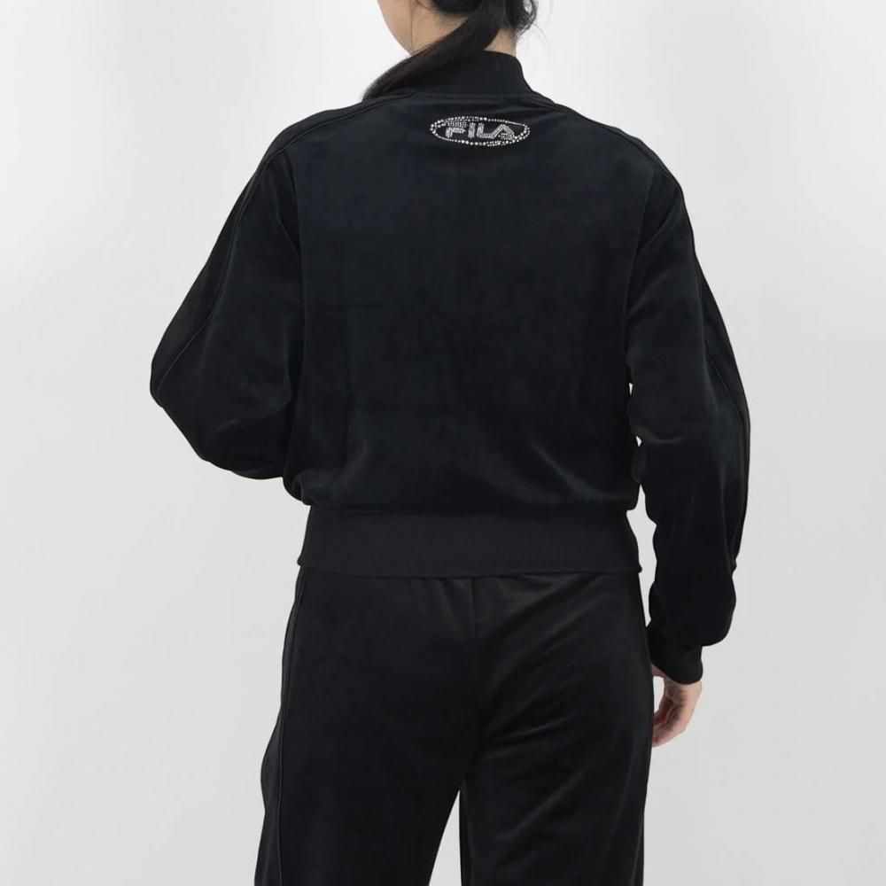 FILA CIRCLE LOGO TRACK TOP / サークルロゴ トラックトップ レディース BLACK