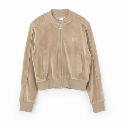 FILA CIRCLE LOGO TRACK TOP / サークルロゴ トラックトップ レディース BEIGE