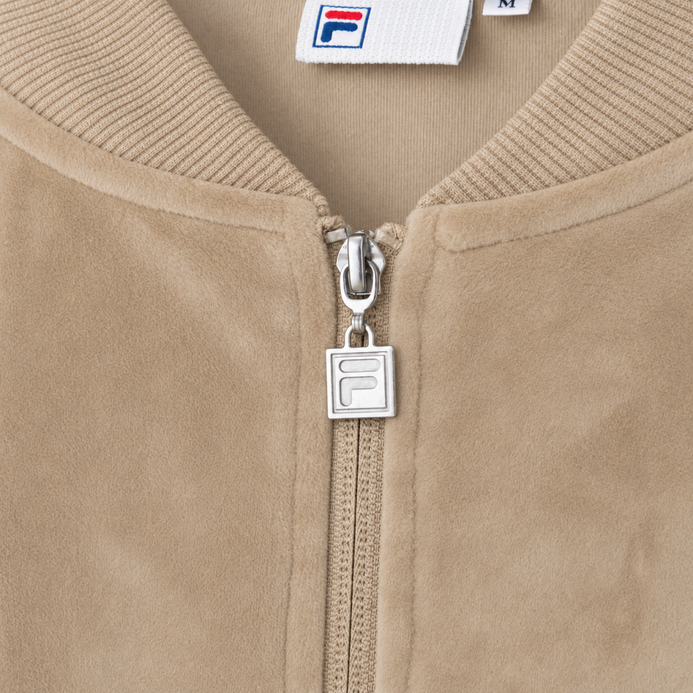FILA CIRCLE LOGO TRACK TOP / サークルロゴ トラックトップ レディース BEIGE