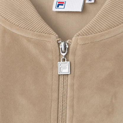 FILA CIRCLE LOGO TRACK TOP / サークルロゴ トラックトップ レディース BEIGE