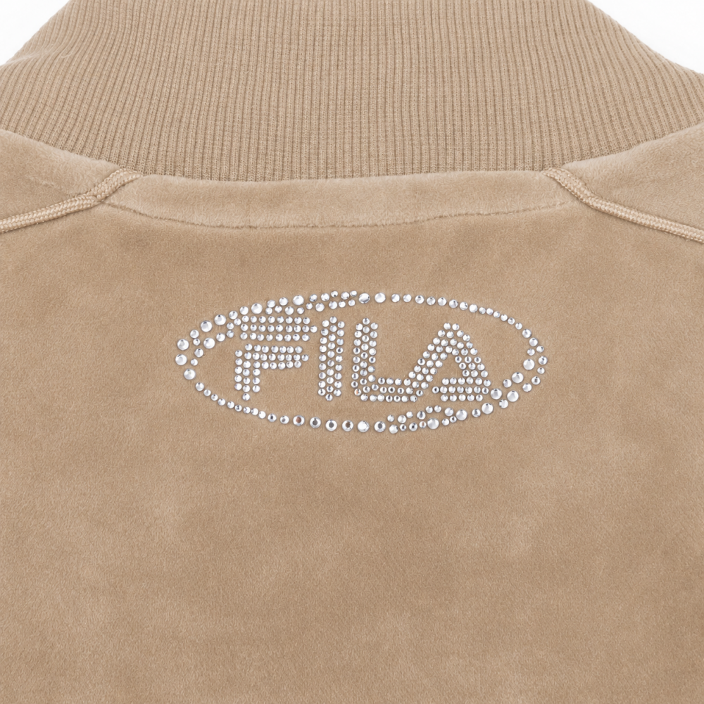 FILA CIRCLE LOGO TRACK TOP / サークルロゴ トラックトップ レディース BEIGE