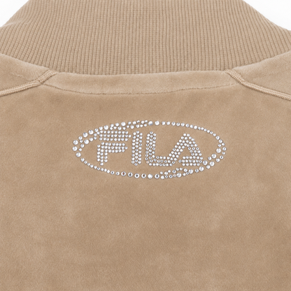 FILA CIRCLE LOGO TRACK TOP / サークルロゴ トラックトップ レディース BEIGE