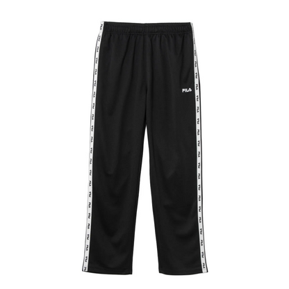 FILA LOGO TAPE TRACK PANTS / ロゴテープ トラックパンツ メンズ BLACK