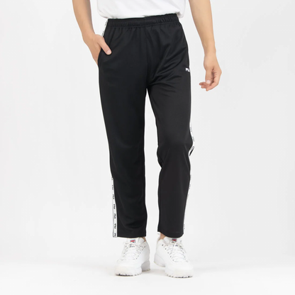 FILA LOGO TAPE TRACK PANTS / ロゴテープ トラックパンツ メンズ BLACK