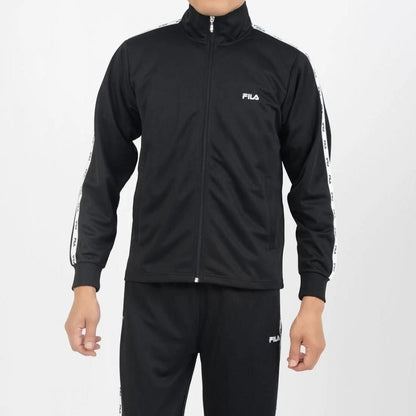FILA LOGO TAPE TRACK TOP / ロゴテープ トラックトップ メンズ BLACK