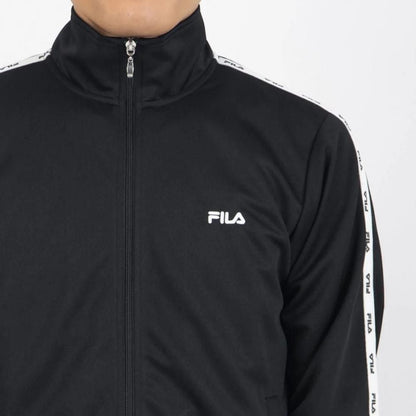 FILA LOGO TAPE TRACK TOP / ロゴテープ トラックトップ メンズ BLACK