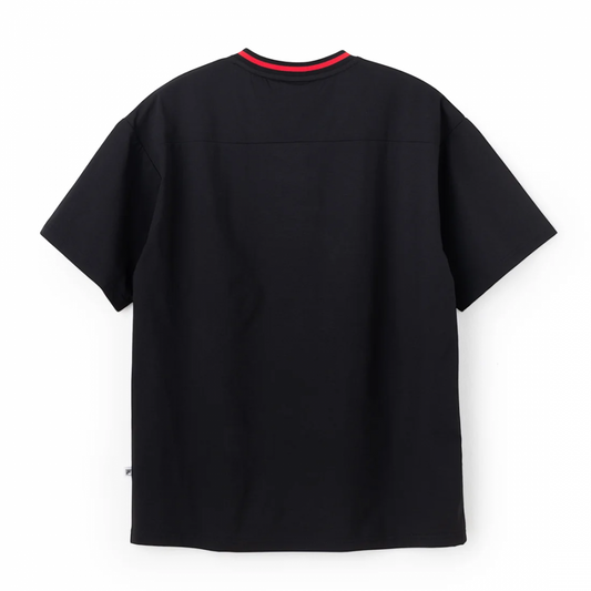 FILA BASKETBALL V-NECK SHIRT / バスケットボール ブイネックシャツ レディース BLACK