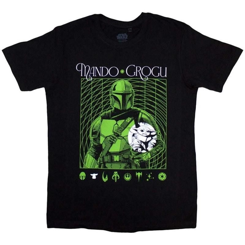 STAR WARS スター・ウォーズ マンダロリアン・アンド・グローグー Mando & Grogu Neon BLACK