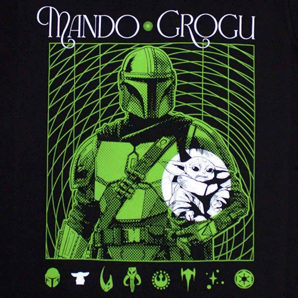 STAR WARS スター・ウォーズ マンダロリアン・アンド・グローグー Mando & Grogu Neon BLACK