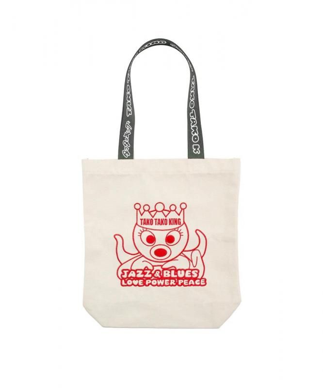 まちかど画廊 タコタコキング 刺繍トートバッグ