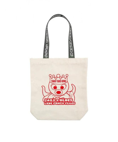 まちかど画廊 タコタコキング 刺繍トートバッグ