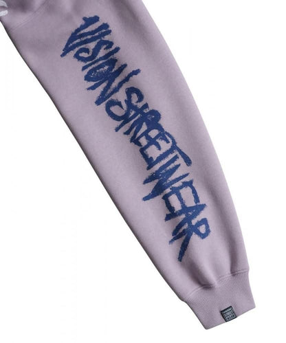 VISION STREET WEAR 裏起毛 ラクガキ総柄スウェット Purple