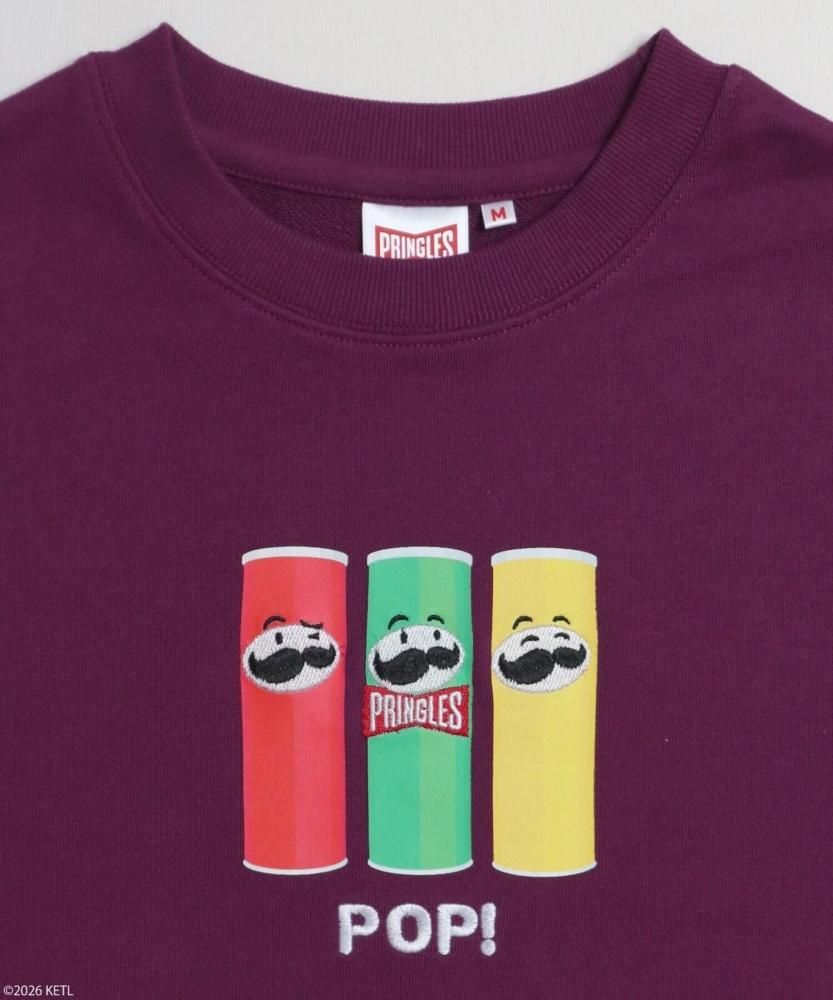 PRINGLES プリングルズ パッケージ刺繍スウェット Purple
