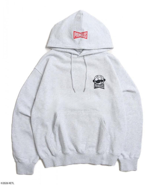 PRINGLES プリングルズ 発泡BACKプリントパーカー Gray